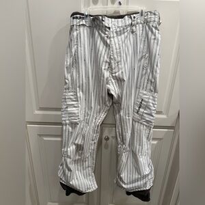 Burton Vintage The White Collection Pinstripe Snowboarding Pants